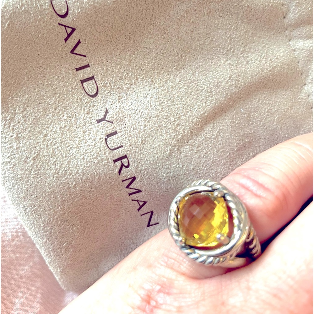 Davis Yurman size 6 Lemon Citrine ring